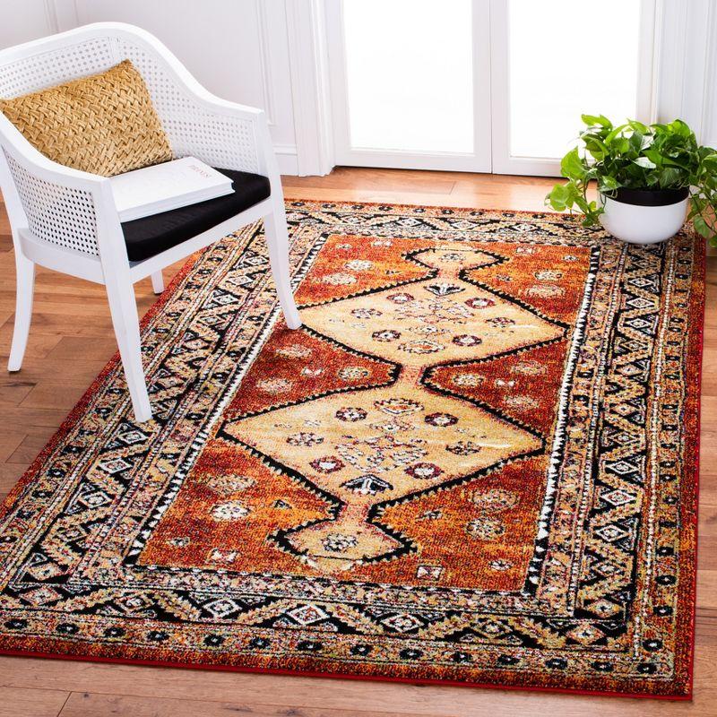 Vintage Hamadan VTH252 Power Loomed Area Rug - Rust/Gold - 5'3"x7'6" - Safavieh.
