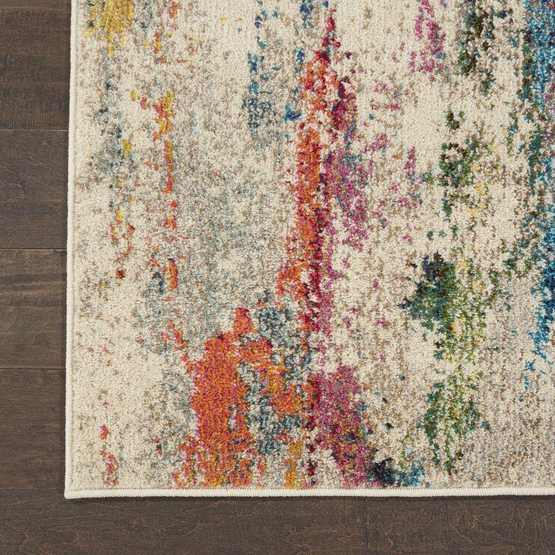 Nourison Celestial 9'X12' (9' x 12') Ivory/Multicolor Indoor Area Rug Colorful Contemporary Abstract by Nourison