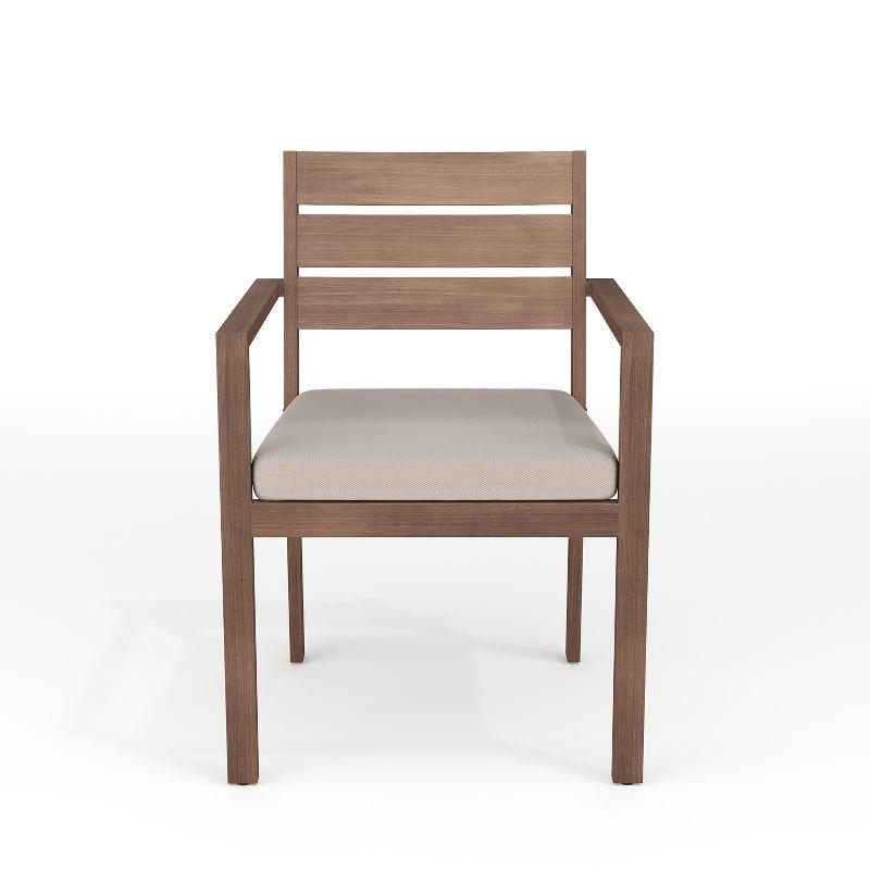 Martha Stewart Martha Stewart Bedford All-Weather Stacking Patio Dining Armchair With Seat Cushion