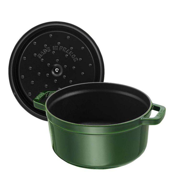 Staub Green Enameled Cast Iron 2.75-qt Round Cocotte