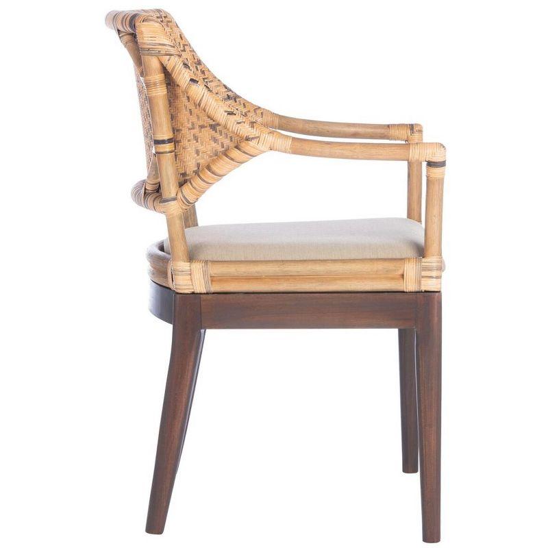 Carlo Arm Chair - Brown/Honey/Beige - Safavieh.