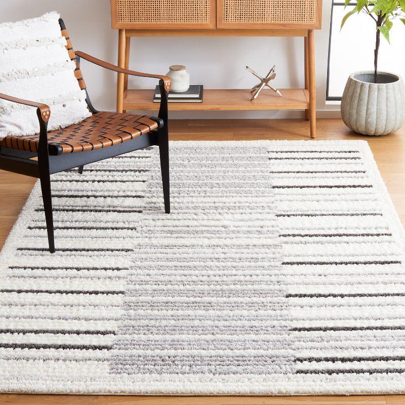 Marrakesh MRK308 Power Loomed Area Rug - Ivory/Gray - 8'x10' - Safavieh.