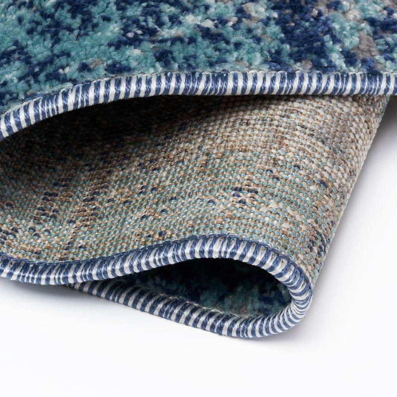 Luxe Weavers Artistic Area Rug, D.Blue-L.Blue 2x7