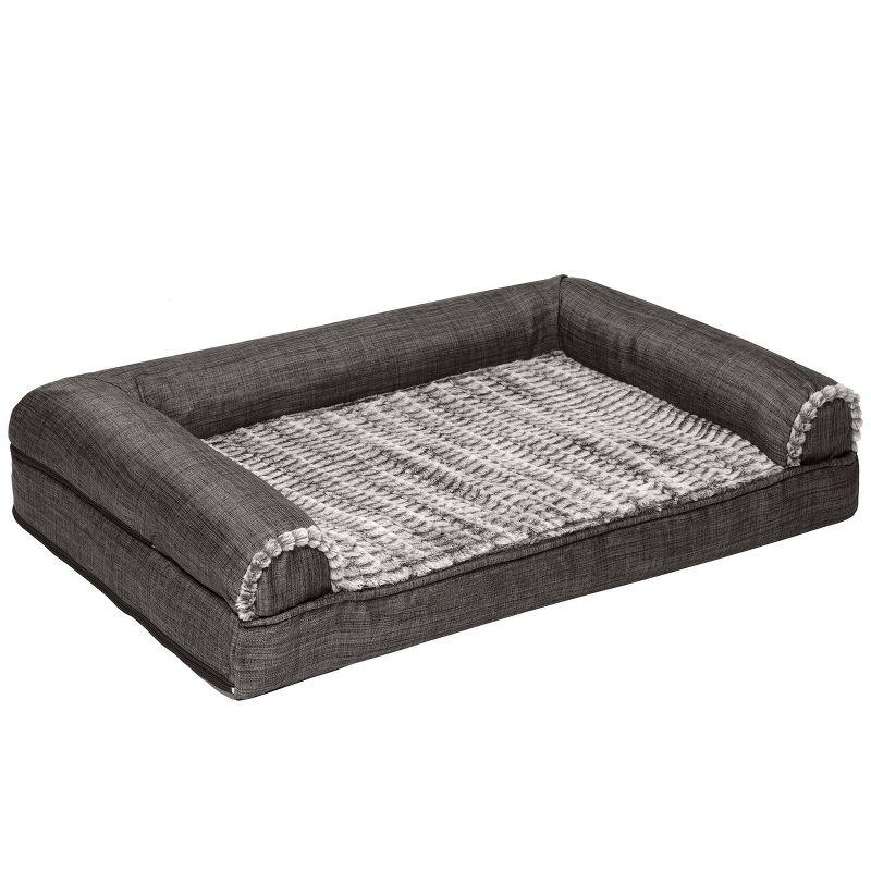 FurHaven Luxe Fur & Performance Linen Sofa Bed