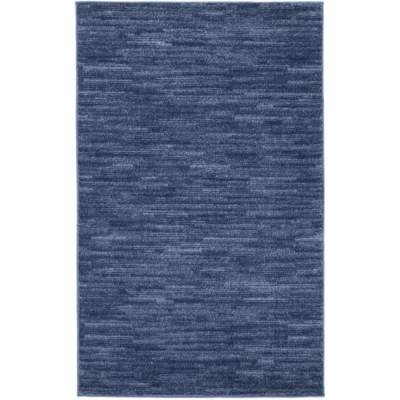 Nourison Nourison Essentials NRE01 Indoor/outdoor Area Rug - Navy Blue 3' x 5'