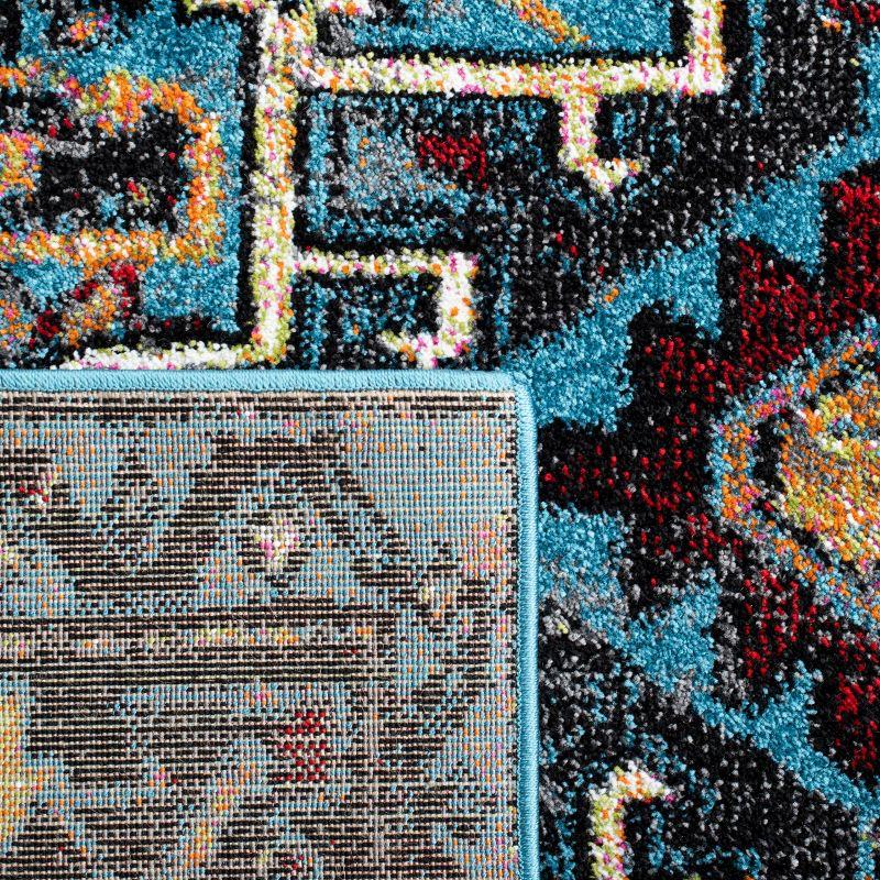 Vintage Hamadan VTH211 Power Loomed Indoor Area Rug - Light Blue/Black - 8'x10' - Safavieh