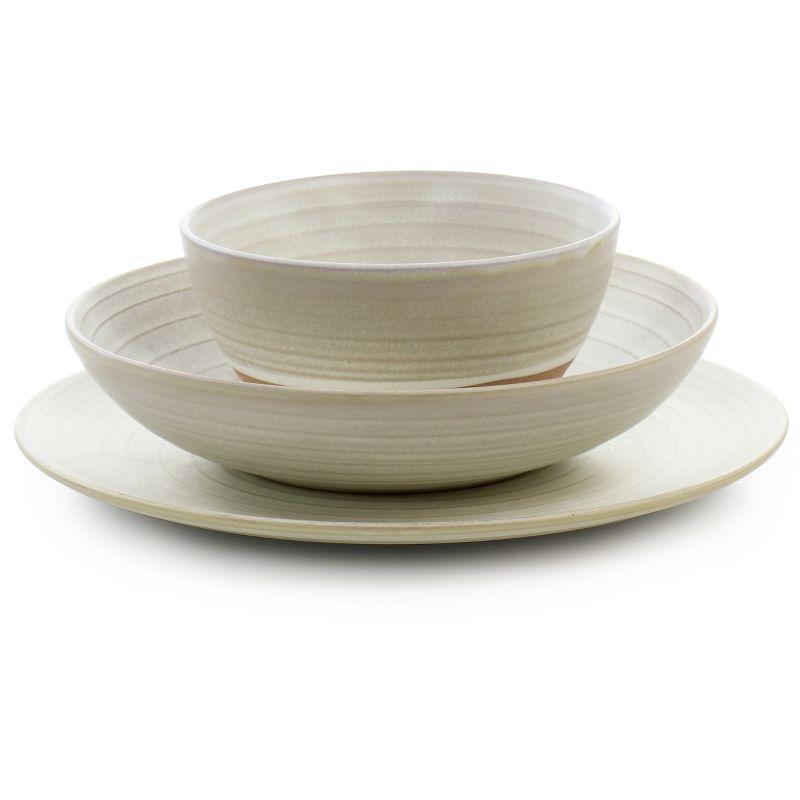 Gibson Elite Gibson Elite 12 Piece Dreamweaver Round Earthenware Dinnerware Set
