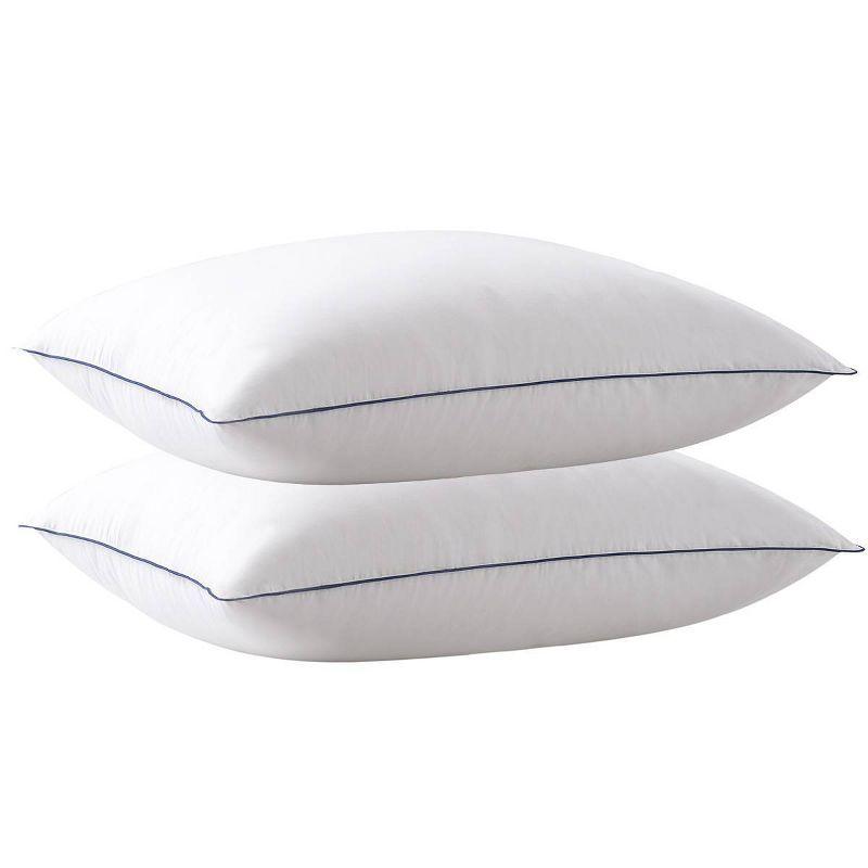 Standard Medium/Firm Machine Washable 2pk Soft Touch Microfiber Bed Pillow - Weatherproof