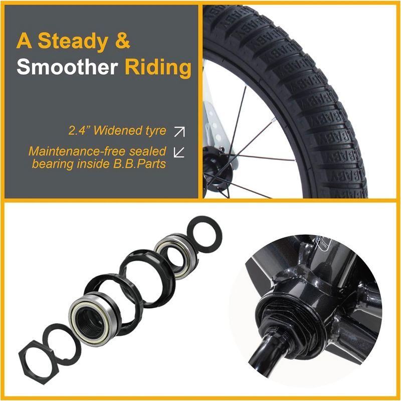 RoyalBaby Freestyle 18 Inch Kids Bike with Kickstand, Water Bottle and Holder, and Reflectors for Boys and Girls Ages 5 to 9, Orange