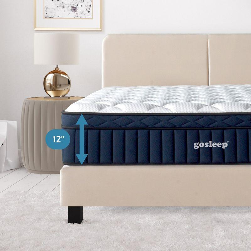 Tranquility 12" Medium Pillow-Top Memory Foam Edge Support Pocket Spring Premium Hybrid Mattress