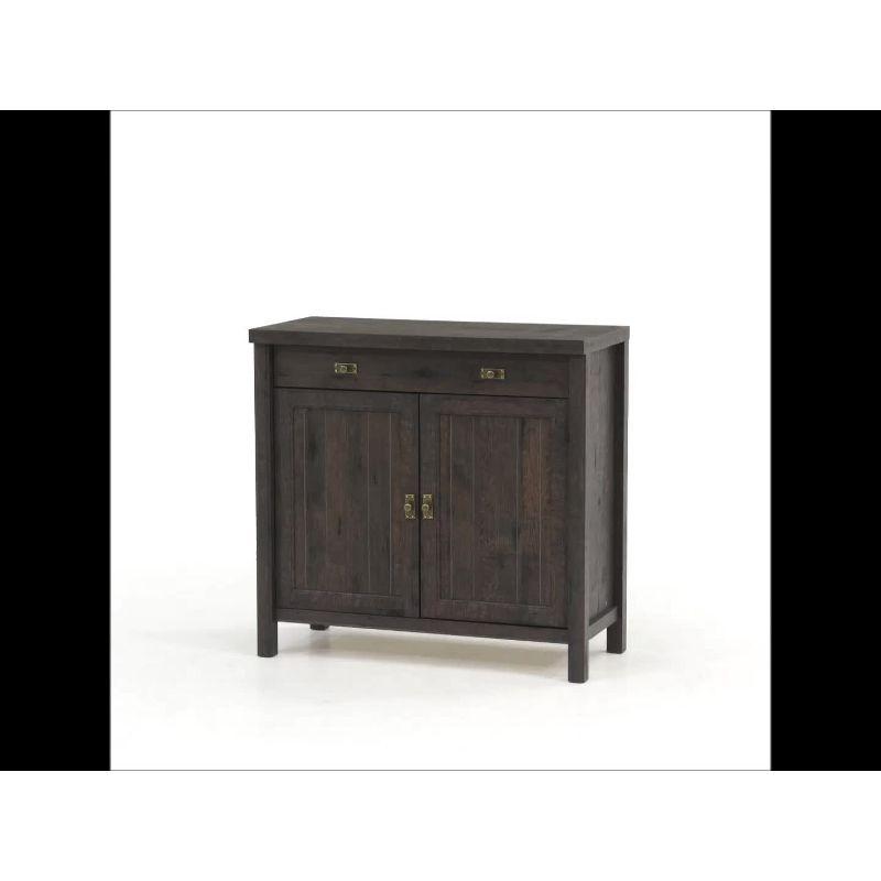 Sauder 30" Costa Library Base Coffee Oak : Farmhouse Style with Adjustable Shelves, Particle Board Construction