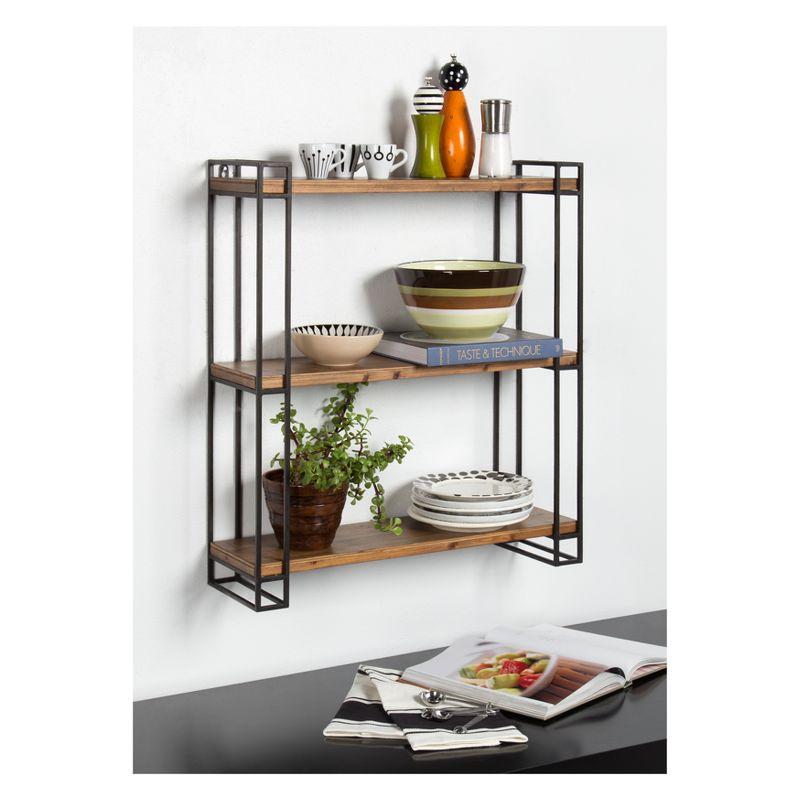 Burchill 3 Piece Pine Floating Shelf