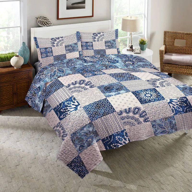 Laural Home Dream Patch Twin Quilt Set