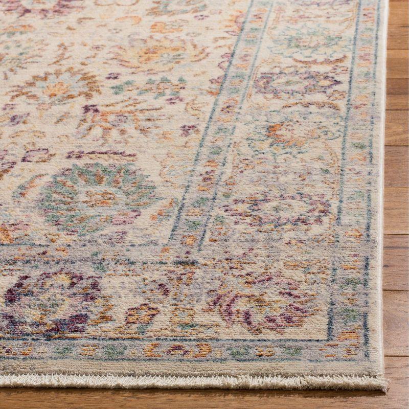 Illusion ILL710 Power Loomed Accent Rug - Cream/Purple - 3'x5' - Safavieh