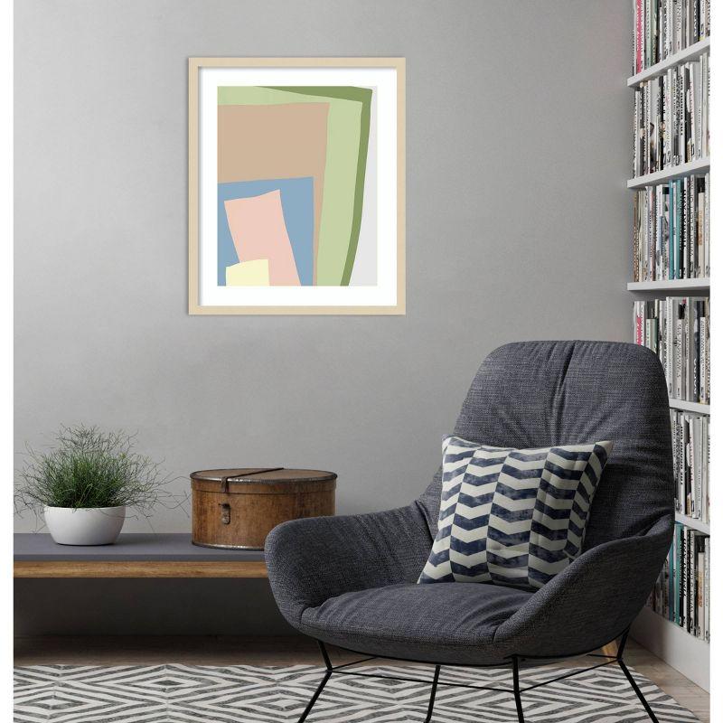 Amanti Art Blue Cut Out I by J:L Design Wood Framed Wall Art Print