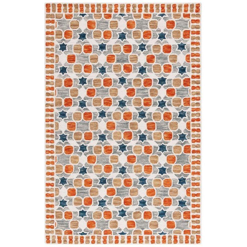 Aspen APN128 Hand Tufted Area Rug  - Ivory/Grey - 3'x5' - Safavieh.