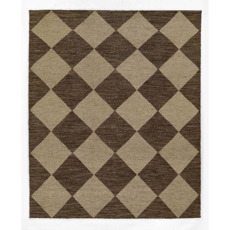 Palau Hand-Knotted Wool Rug - Brown / 9' x 12'