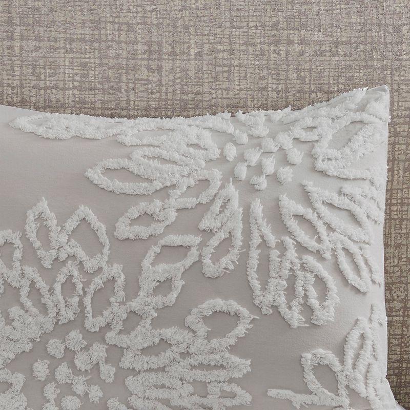 Kelly Clarkson Home Gwyneth 3 Piece Tufted Cotton Chenille Floral Duvet Cover Set