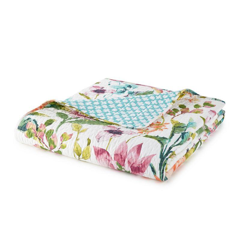 Malana Tropical Quilt Set - King Quilt and Two King Pillow Shams Multi - Levtex Home