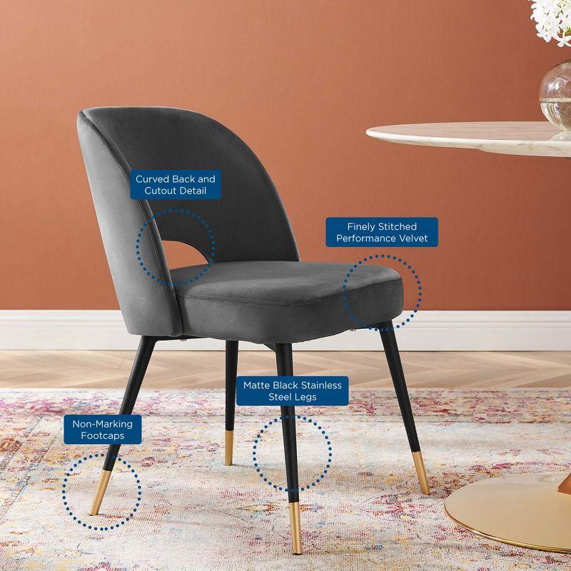 Modway Rouse Performance Velvet Dining Side Chair