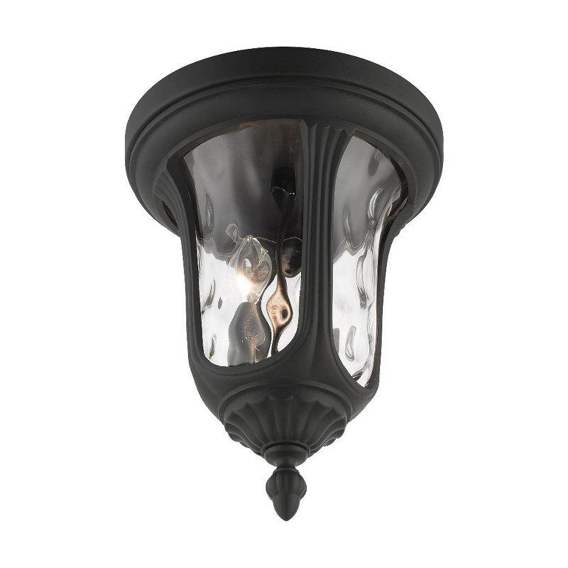 Livex Lighting Oxford 2 - Light Flush Mount in  Textured Black