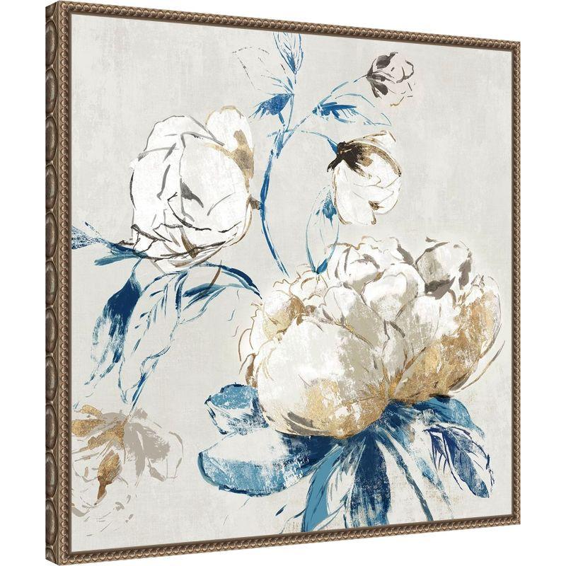 Amanti Art Gold Rosa II by Asia Jensen Canvas Wall Art Print Framed 22 x 22-in.