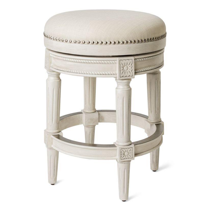 Maven Lane Maven Lane Pullman Backless Stool with Fabric Upholstery