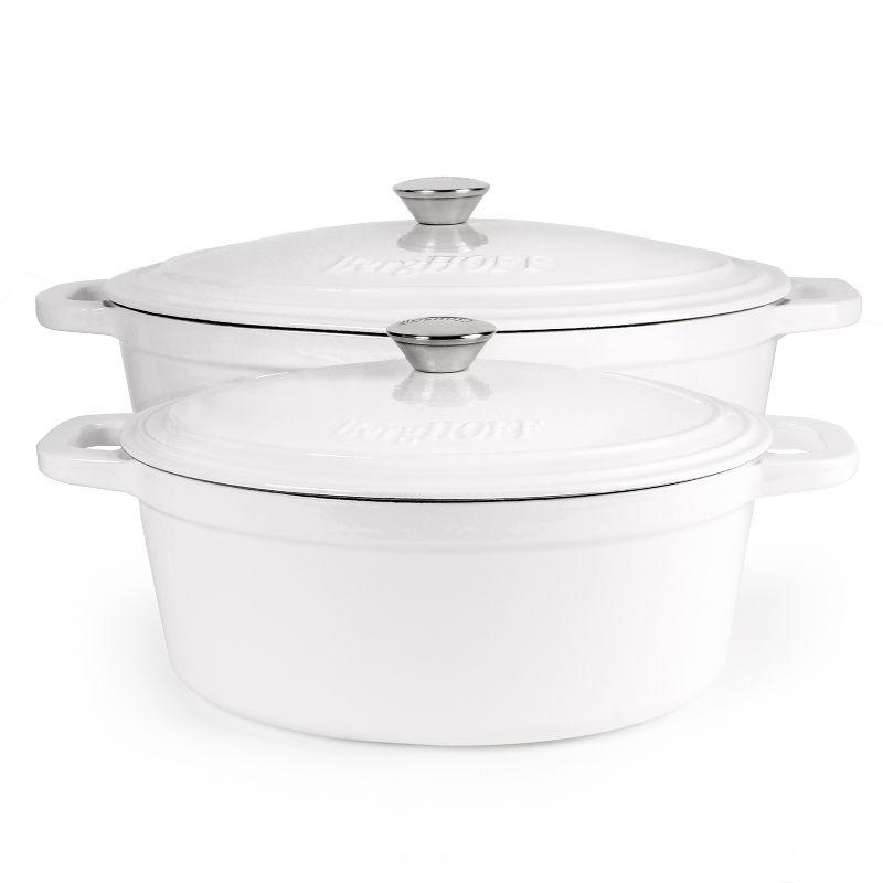 BergHOFF BergHOFF International Neo 8qt Cast Iron Oval Covered Dutch Oven