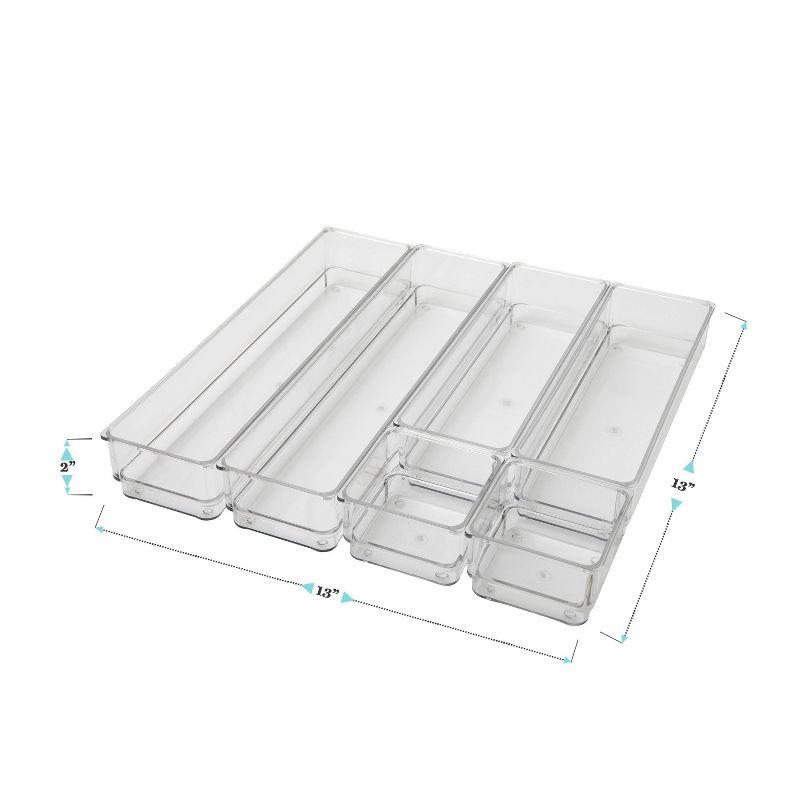 Thomas Martha Stewart Set of Plastic Stacking Home Office Desk Drawer Organizers