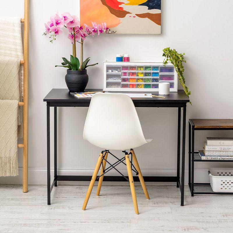 IRIS USA Simple Design Office Desk, Black