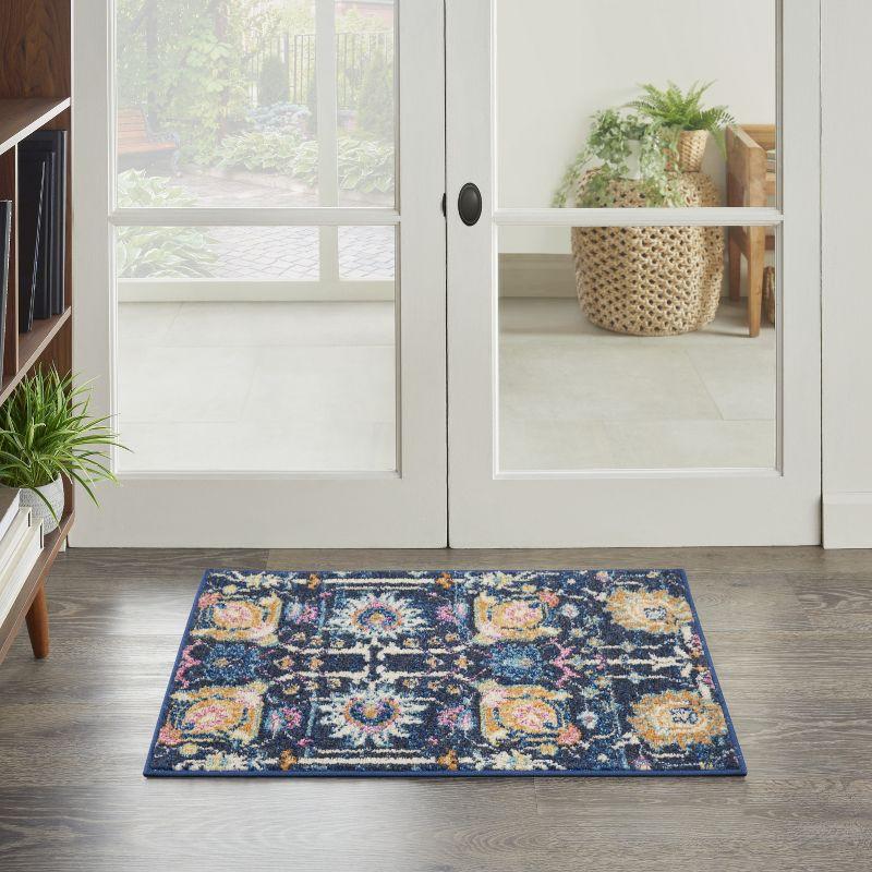 Nourison Passion Bohemian Indoor Rug Navy 1'10" x 2'10"