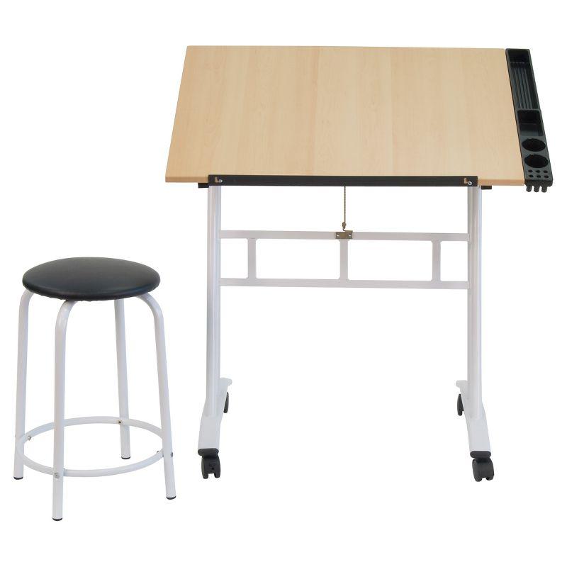 Crafton Adjustable Metal Base Drafting Table