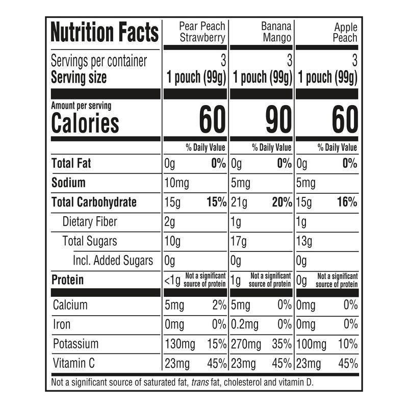 Gerber Stage 2 Organic Baby Food Pouches - Fruit & Veggie Value Pack - 3.5oz/9pk