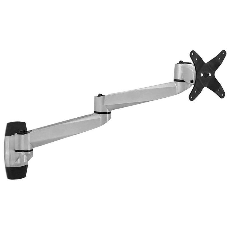 Mount-It! Single Articulating, Full Motion, Tilting, Wall Mount For 13 - 32 Inches, Samsung, Sony, Asus, Dell, LG, Sharp, Insignia, ViewSonic - Silver