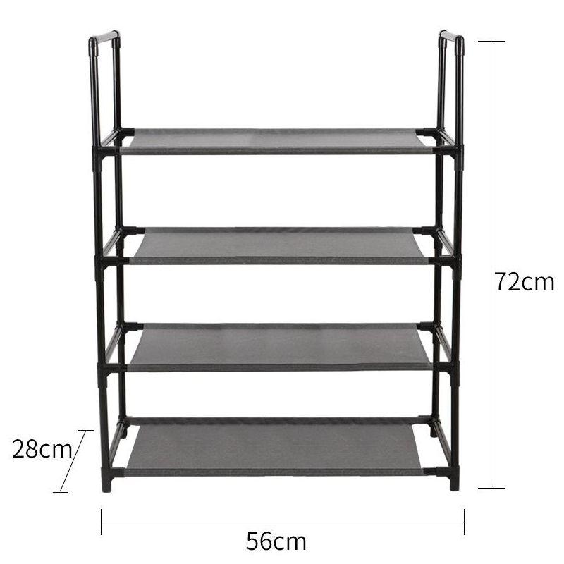 Modern 4 Tier or 6-Tier Space Saving Shoe Rack