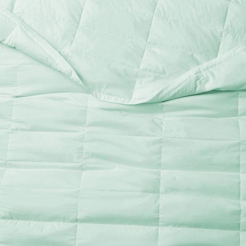 Puredown Ultra-Lightweight White Down Blanket, Soft Bed Cover For All Season