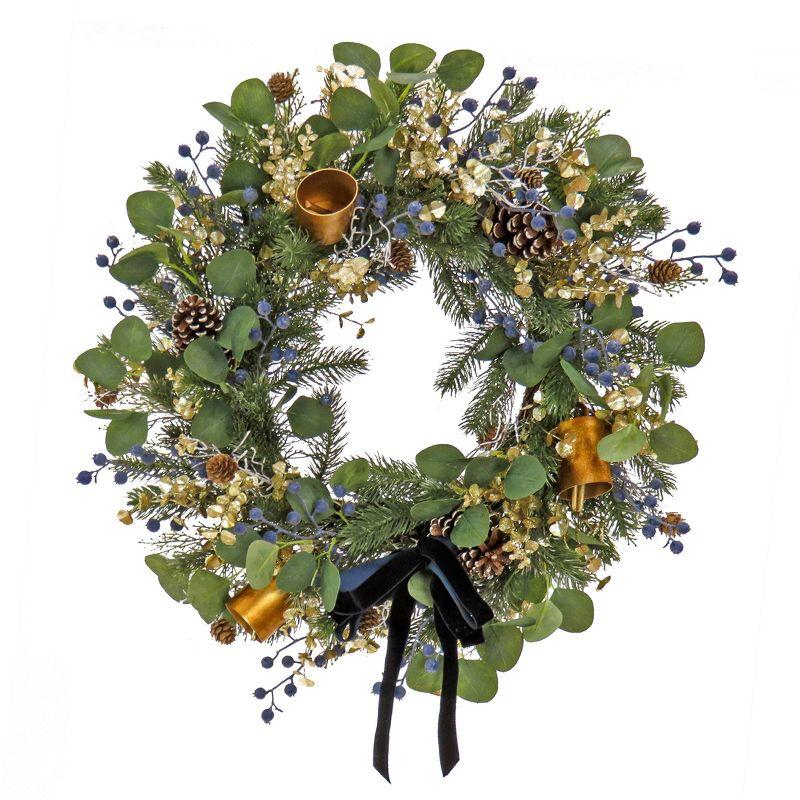 28'' Faux Pinecone Silk Wreath