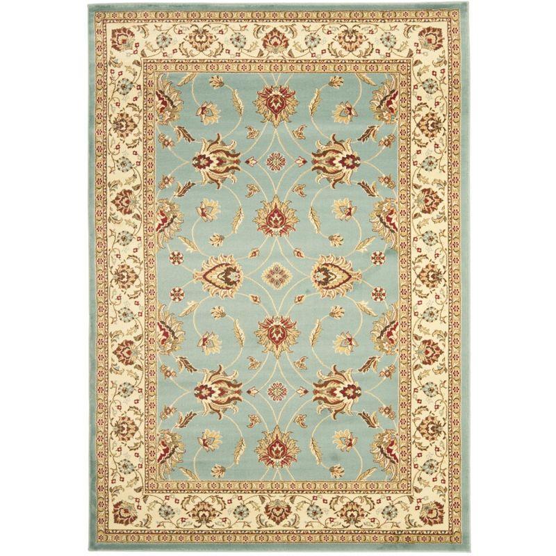 Lyndhurst LNH553 Power Loomed Area Rug - Blue/Ivory - 6'7"x9'6" - Safavieh