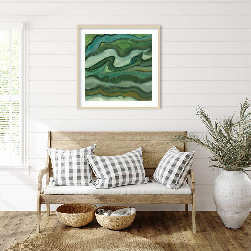 Lisa Choate Sea Kelp II Green Abstract Framed Wall Art