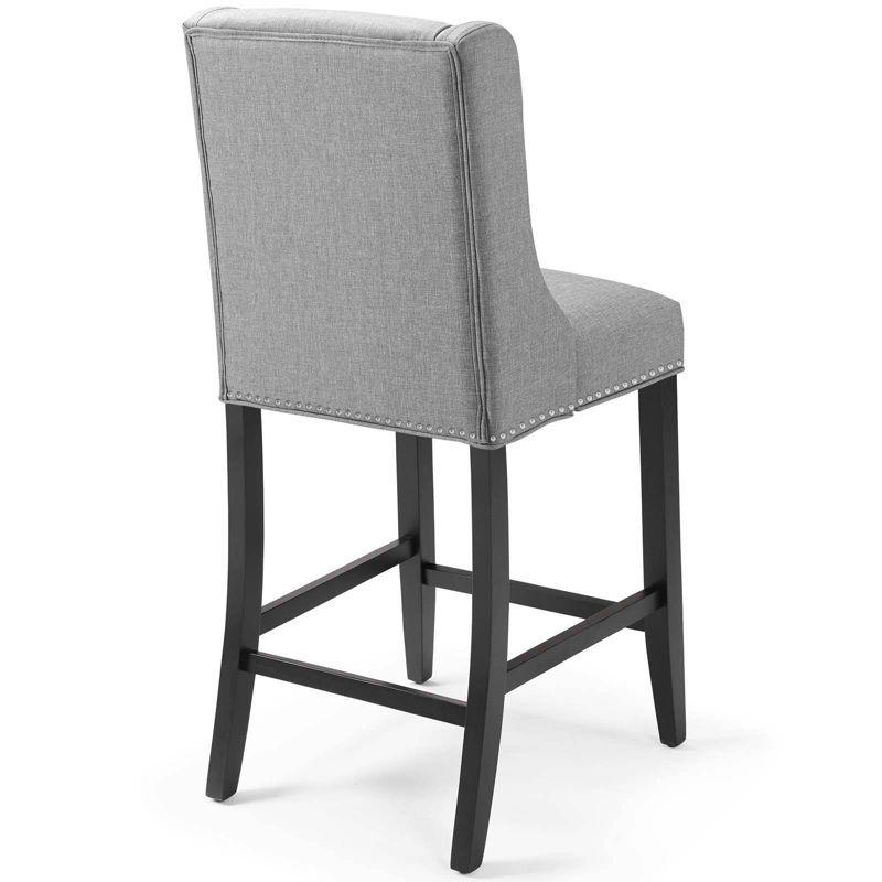 Modway Baron Upholstered Fabric Bar Stool