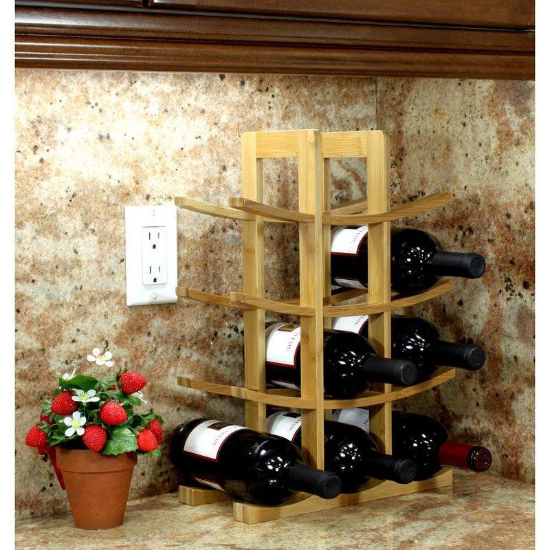 Oceanstar 12-Bottle Natural  Wine Rack