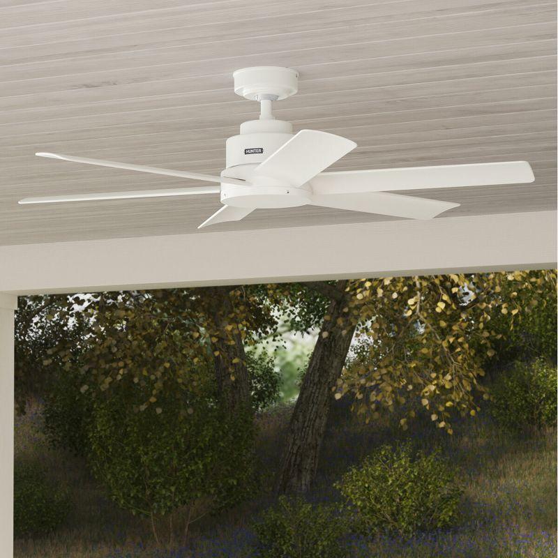 Kennicott 52" 6 - Blade Outdoor Standard Ceiling Fan with Wall Control