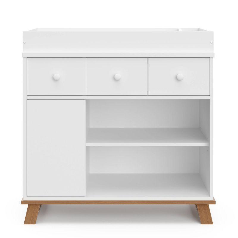 Storkcraft Modern 2 Drawer Dresser with Removable Changing Table Topper