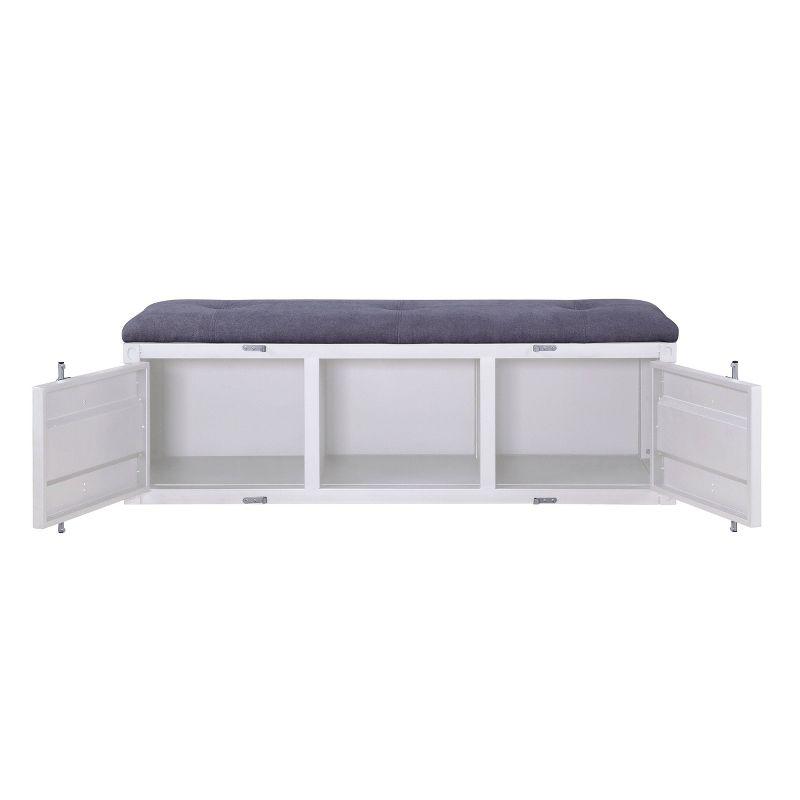 Acme Cargo Fabric Upholstered Storage Bench