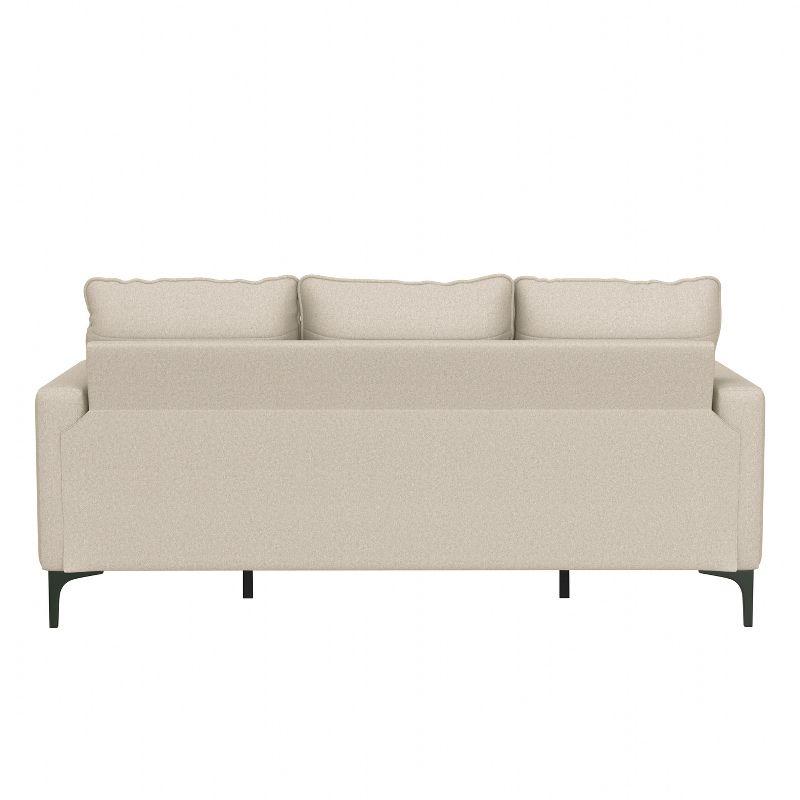 Alamay Upholstered Reversible Sectional Chaise Oatmeal - Hillsdale Furniture: Modern Polyester Sofa with Wood Legs