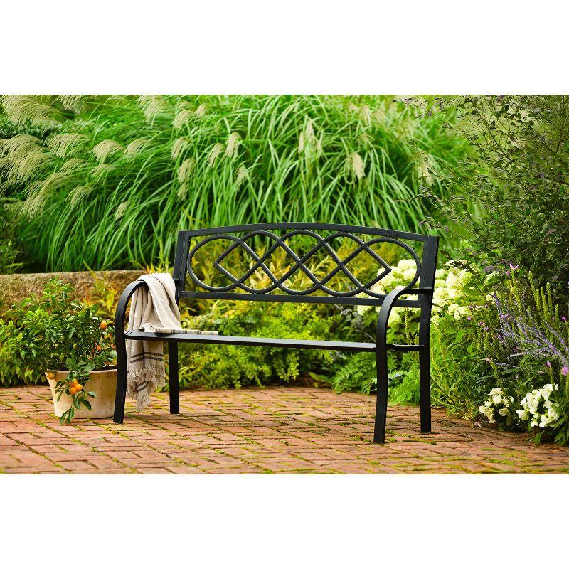 Evergreen Celtic Knot Garden Bench