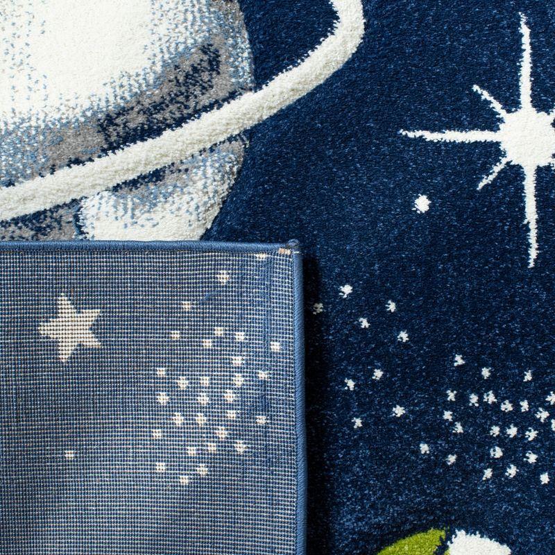 Carousel Kids  CRK103 Loomed Indoor Accent Rug - Navy/Ivory - 3'3"x5'3" - Safavieh