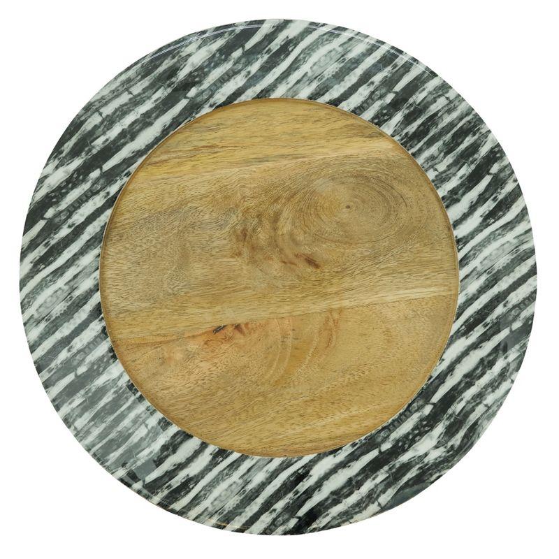 Sousplat Wood Striped Charger