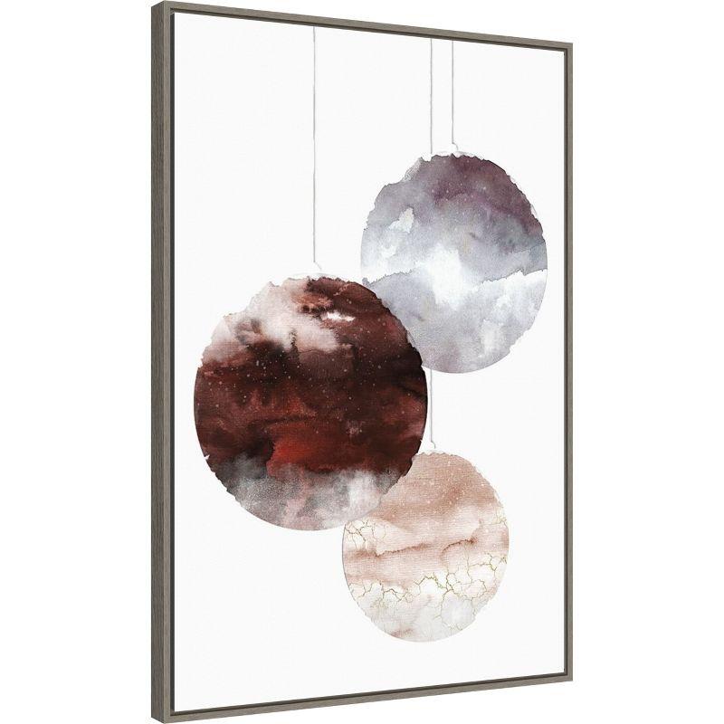 Amanti Art Holiday Time 3 Christmas Ornaments by Design Fabrikken Canvas Wall Art Print Framed 23-in. x 33-in.