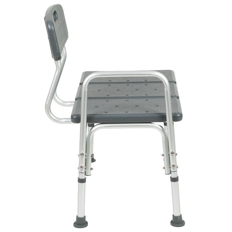 Phoebe Aluminum Height Adjustable Medical Shower Transfer Bench